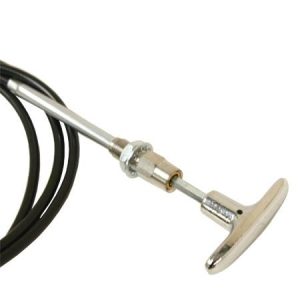 universal choke cable locking chrome handle t handle 60" 1.5mtre