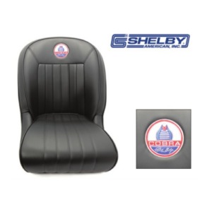 Carroll Shelby 427 Classic Cobra Seat Leather Face Signature Snake Badge
