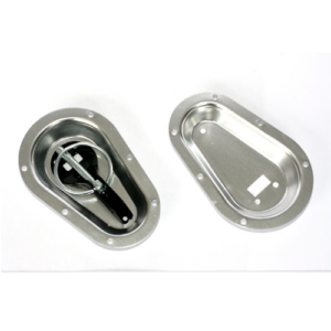 Silver Recessed Bonnet Pin Plates