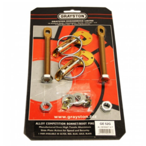 Gold Competition Bonnet Pins