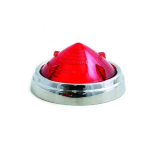 539 Lucas Red Lens & Chrome Ring Only
