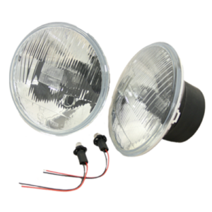 7″ Quadoptic Halogen Conversion Euro (LHD) Headlamp Kit