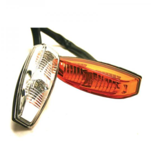 Sharktooth LED Clear Lens Side Repeater Illuminates Amber E11