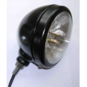 5 3/4 Headlight Complete Unit Black Housing M/D/S UK Dip