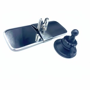 Interior Mirror Stainless Steel with Suction Fitting