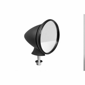 Sports Mirror RH or LH Fitting Flat Glass -- Black