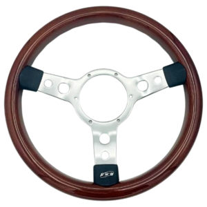 Mountney Traditional 13.5" 3 Spoke Semi-Dished Woodrim Steering Wheel
