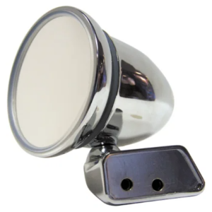 Chrome Bullet Mirror with Mini Door Mounting (Left Hand)