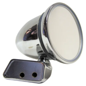 Chrome Bullet Mirror with Mini Door Mounting (Right Hand)