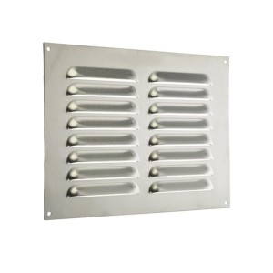 8 x 2 Row Louver Panel Slotted Vent – Pressed Aluminium. 9. 50×6.50 Inch / 241x165mm